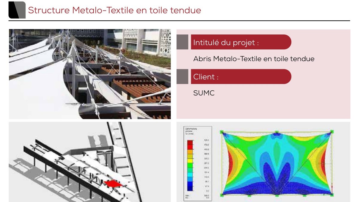 Abri métallo-textile